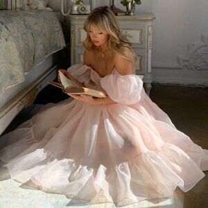 Selkie French Puff in Peach Skin